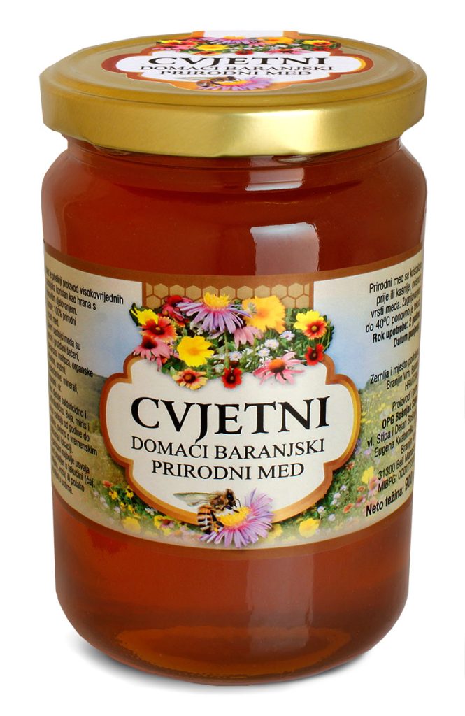 Etiketa za med OPG Bošnjak